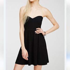 Jay Godfrey  Sweetheart neckline strapless mini dress black